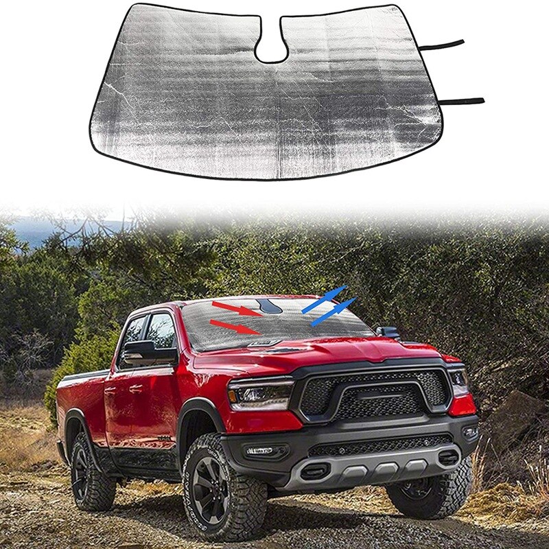 Car Windshield Sun Shade Front Window Sunshade Foldable Sun Visor Sunscreen for Dodge RAM Accessories