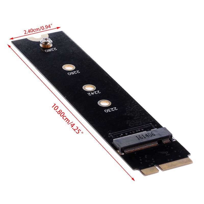 Adapter Card to 64G 128G 256G 512G M.2 NGFF SSD for MacBook Air A1466 A1465