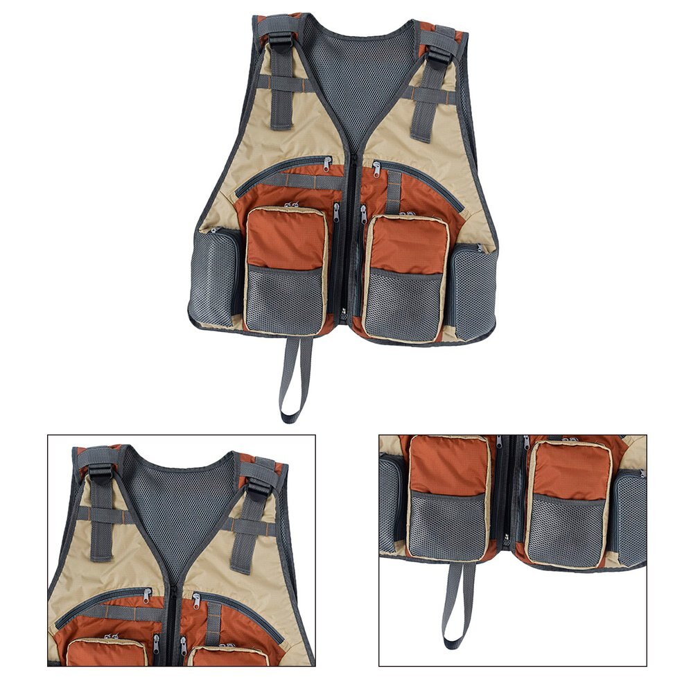 Outdoor Multi-function Multi-pocket Mesh Photography Vest Fishing Photography Jacket Lightweight Vest