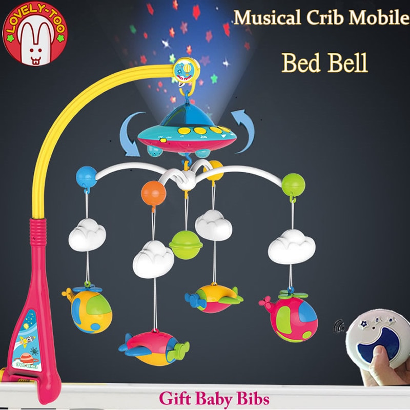 Baby Speelgoed Bed Bel 0-12 Maanden Animal Musical Crib Mobile Opknoping Rammelaars Pasgeboren Vroeg Leren Kids Speelgoed Voor baby 'S