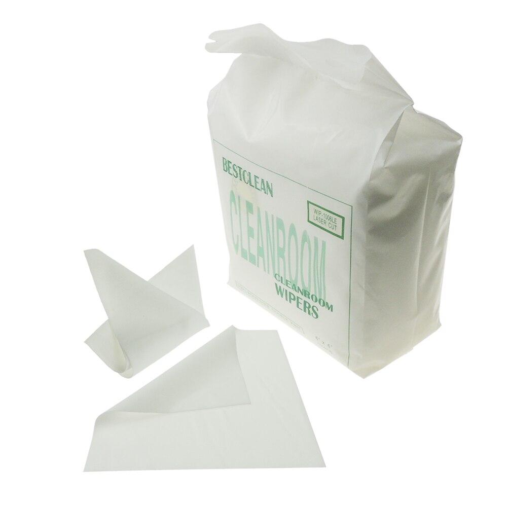 6*6Inch 100% Polyester Esd Cleanroom Ruitenwissers 150 Stks/zak Stof Doek Voor Klasse 1-10000 Cleanroom vegen Scherm En Schoon Glas