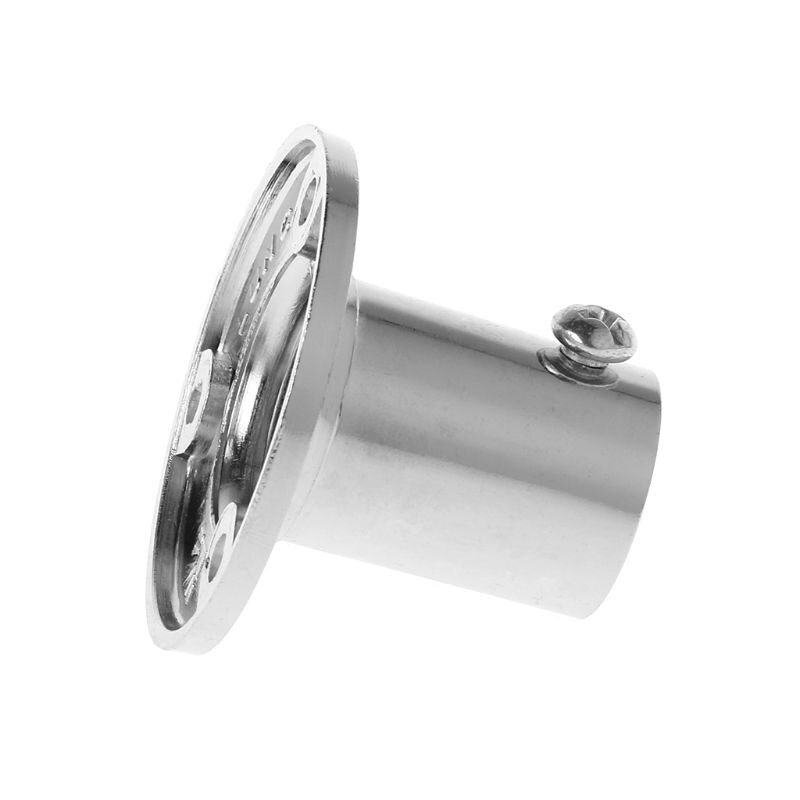 Wardrobe Rail Rod End Support Bracket Clothes Hanging Tube Holder Zinc Alloy F3MB