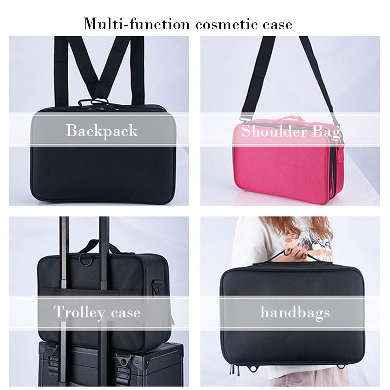 Brand Makeup Case Female Suitcase Organizer For Cosmetics Large Travel Women Make Up Bag Storage Bolso Muje