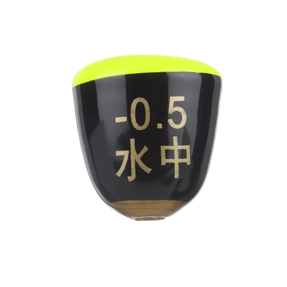 Sycamore Vissen Float Fall Slip Rock Zee Vissen Boei Puimsteen Anti-Collision Visgerei Accessoires Willekeurige Kleur: -0.5