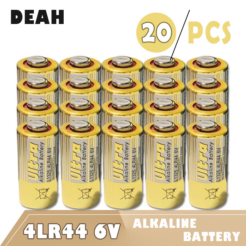 20 Pcs Primaire Droge Batterijen 4LR44 6 V Alkaline Batterij 476A L1325 1414A GP476 V4034PX PX28AB PX28L K28L Voor Remote speelgoed Rekenmachine