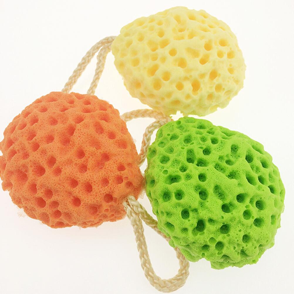 3 stk badesvamp eksfolierende badesvamp voksen baby kropsvask børste ren skrub død hud børste badeudstyr