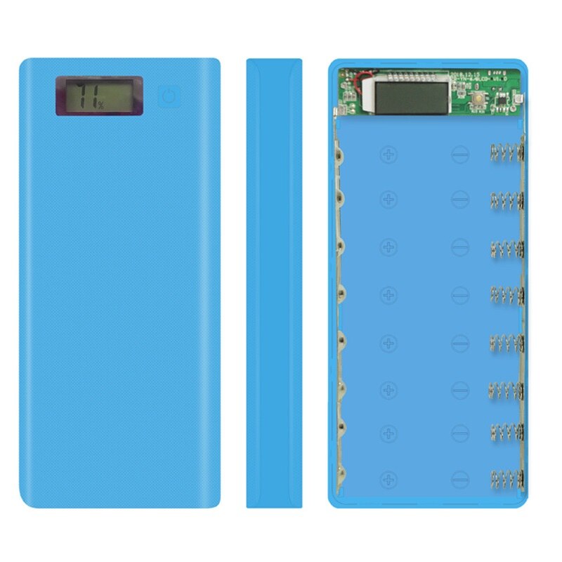 8X18650 Diy Draagbare Batterij Power Bank Shell Case Box Lcd-scherm Powerbank Doos Voor Diy Kit Powerbank