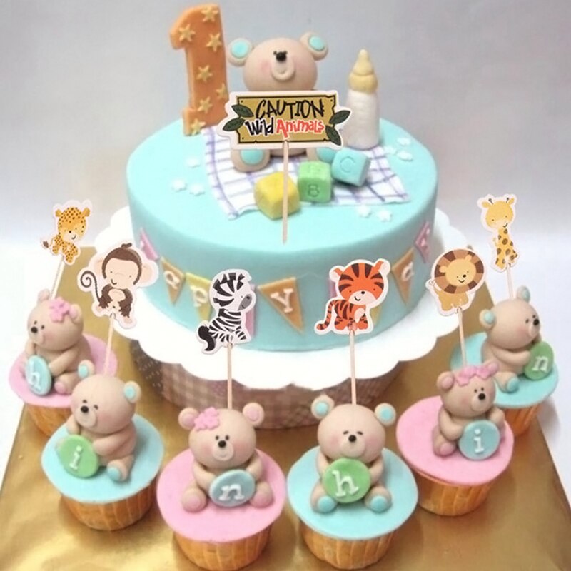 (Zwierzęta) 24 nowe wykałaczki, wykałaczki, karty owocowe wykałaczki wykałaczki U6Y0