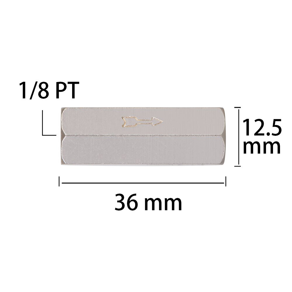 1/4" BSP Female Male Brass Pneumatic Check Valve Full Port One Way Non-return Valve For Air Water Oil Gas for Air suspension