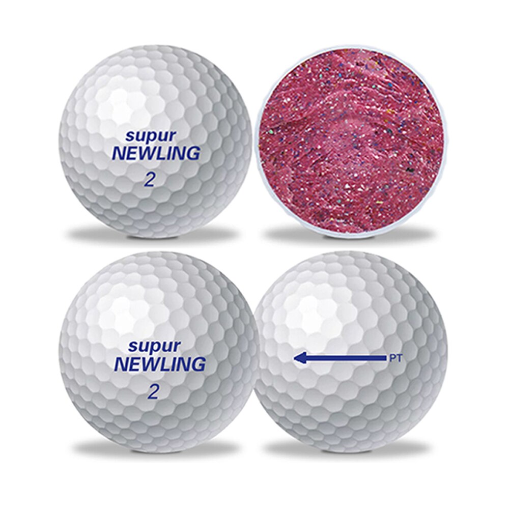 Pack 10 Pcs Golf Game Balls Two Layers Golf Standard Ball Factory Price