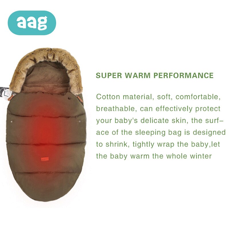 AAG Envelope for Discharge in a Stroller Baby Sleeping Bag Diaper Cocoon for Newborns Maternity Hospital Discharge Kit