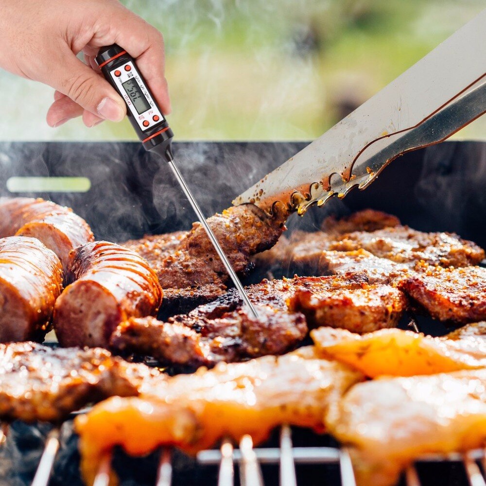 1 Pcs Elettronico Termometro per Alimenti Barbecue Termometro Impermeabile di Cottura Cucina di Casa Strumento di Misura di Latte Temperatura di Frittura