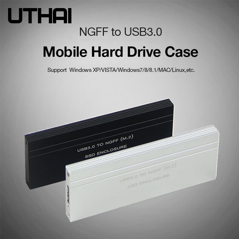 UTHAI G03 NGFF per USB3.0 scatola Mobile Del disco Rigido M.2 SSD Card Adapter Box Esterno Della Cassa per m2 SSD USB 3.0 Caso HDD