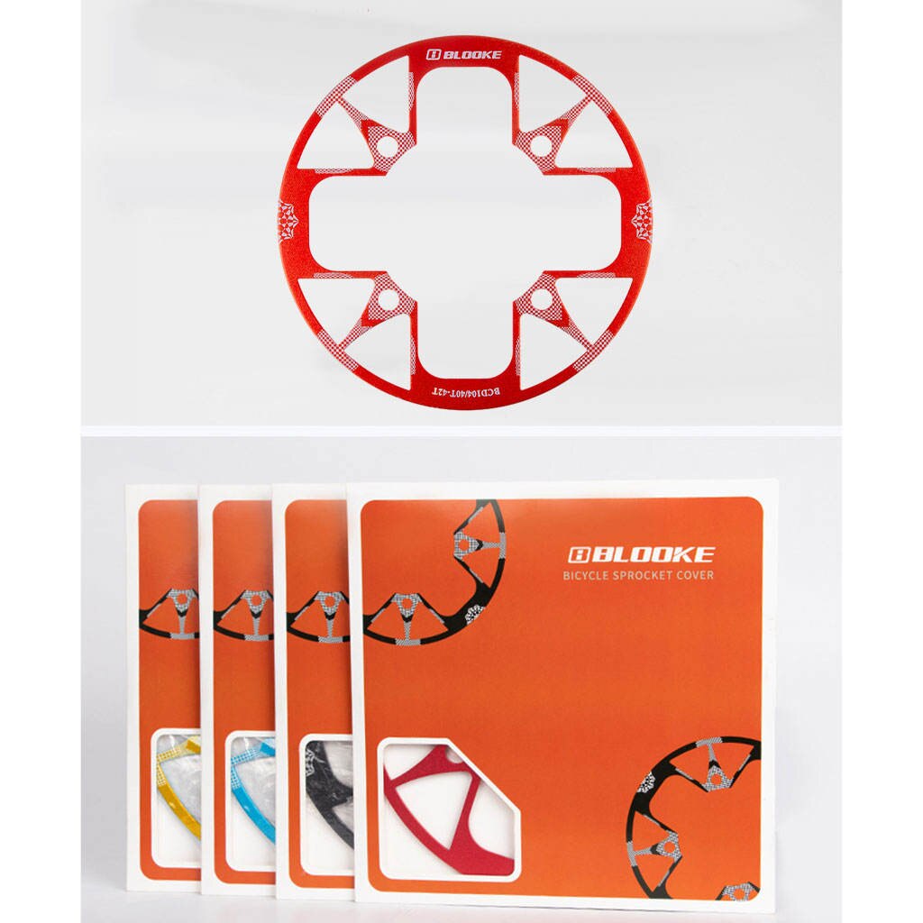 Mountainbike Kettingblad Guard 104 Bcd Kettingblad Protector Cover Voor 30-42T Kettingblad Tandwielen: Red