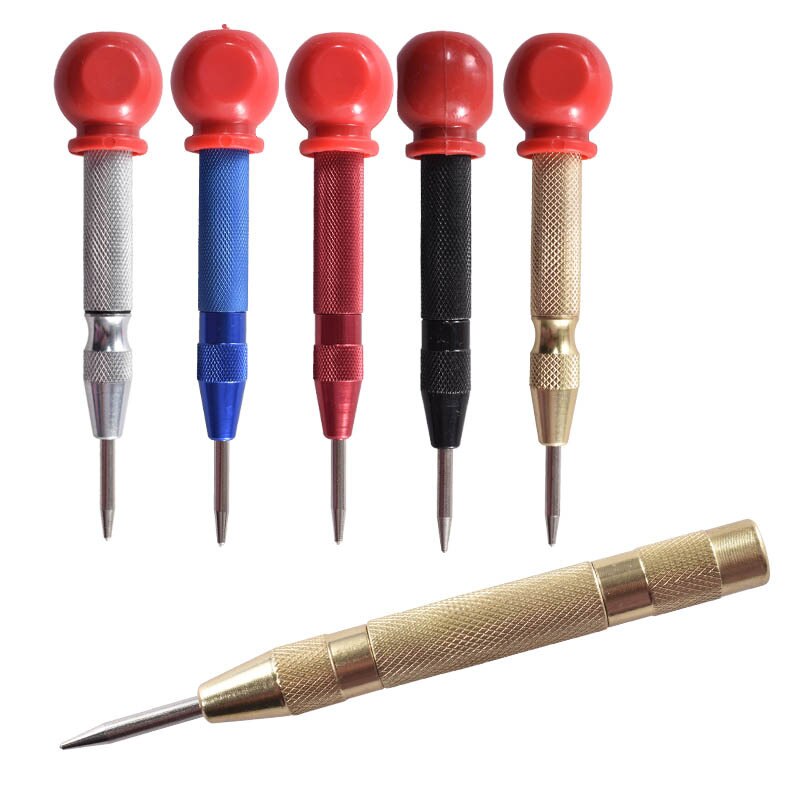 Punzón de centro automático, herramientas de carpintería, marcador de abolladura ajustable, herramienta de perforación de carpintería