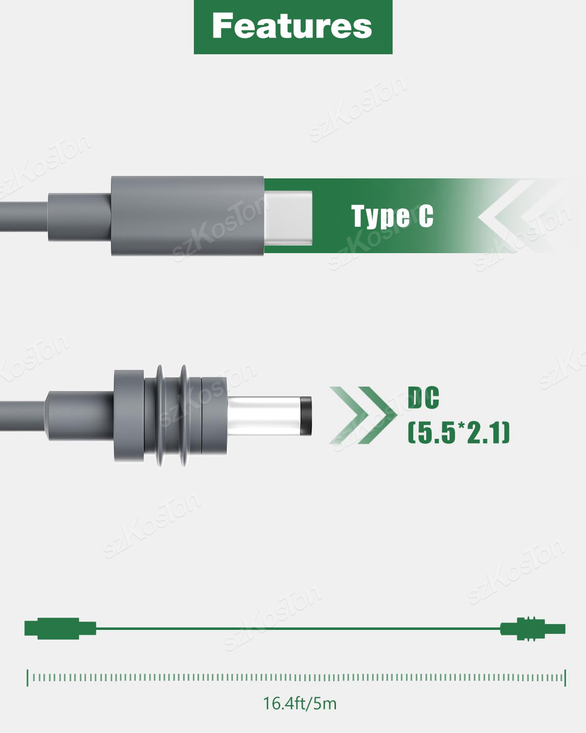 Tipo c para cabo de alimentação dc para starlink mini gen3 cabo de carregamento portátil ao ar livre banco de potência entrada USB-C para cabo dc para starlink