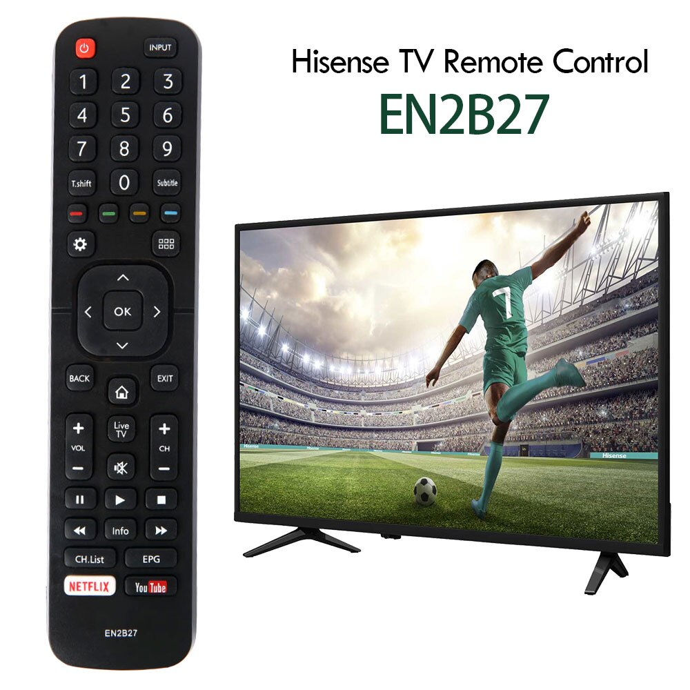 Universal EN2B27 TV Remote Control for Hisense 32K3110W 40K3110PW 50K3110PW