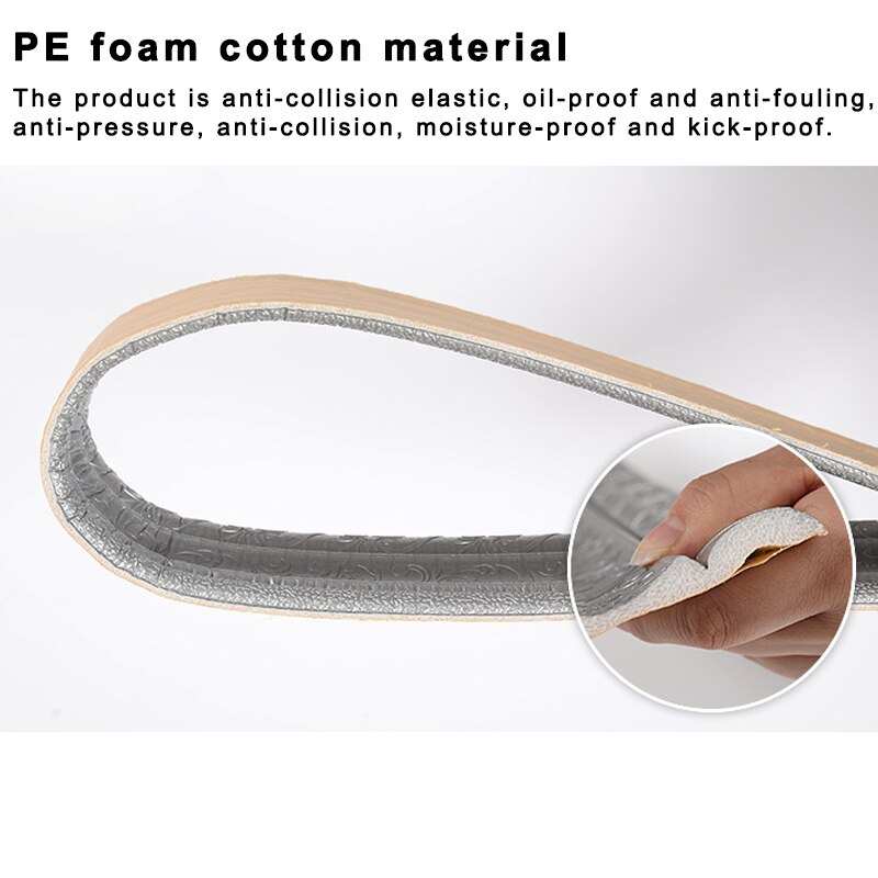 2.3M 3D Border Waterproof Wall Sticker Top Corner Line Wall Edge Strip Wall Waist Line Sticker Tiles Wallpaper Border Home Decor