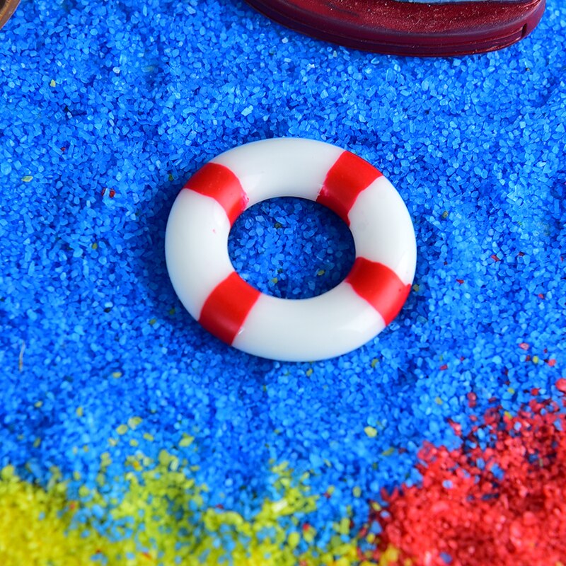 Diy Handgemaakte Zand Tafel Model Micro Landschap Decoratie Architectonisch Model Materiaal Zeegezicht Reddingsboei