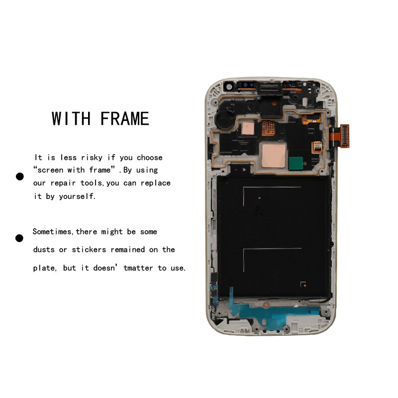 Pantalla LCD Original Amoled LCDs para Samsung Galaxy S4 i9506 i9500 i9505 i337, digitalizador de pantalla táctil con marco