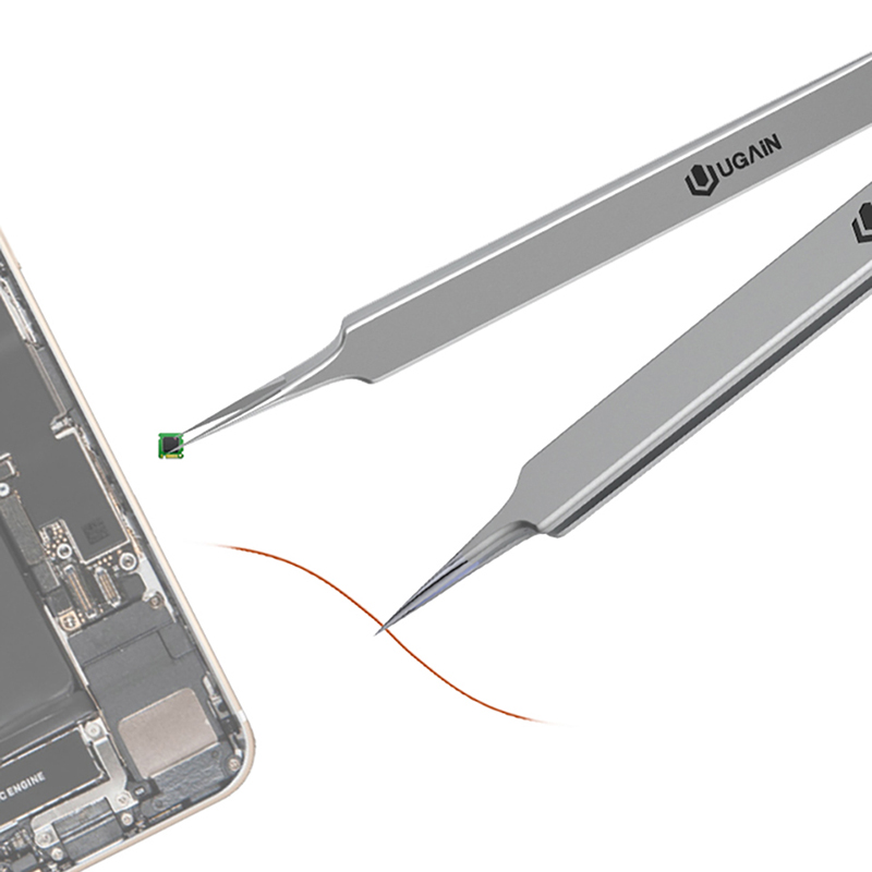 Ultra Dünne Dünne Gerade Spitze Pinzette Fliegen Linie Edelstahl Scharf Gehärtet Industrie Pinzette praktisch Reparatur Hand Werkzeuge