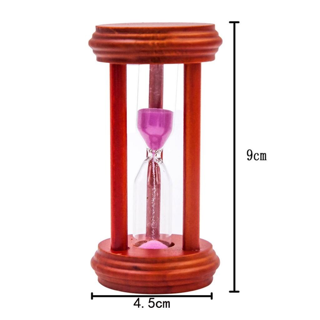 3 Minutes Sand Wood Frame Hourglass Color Sand Gla... – Grandado