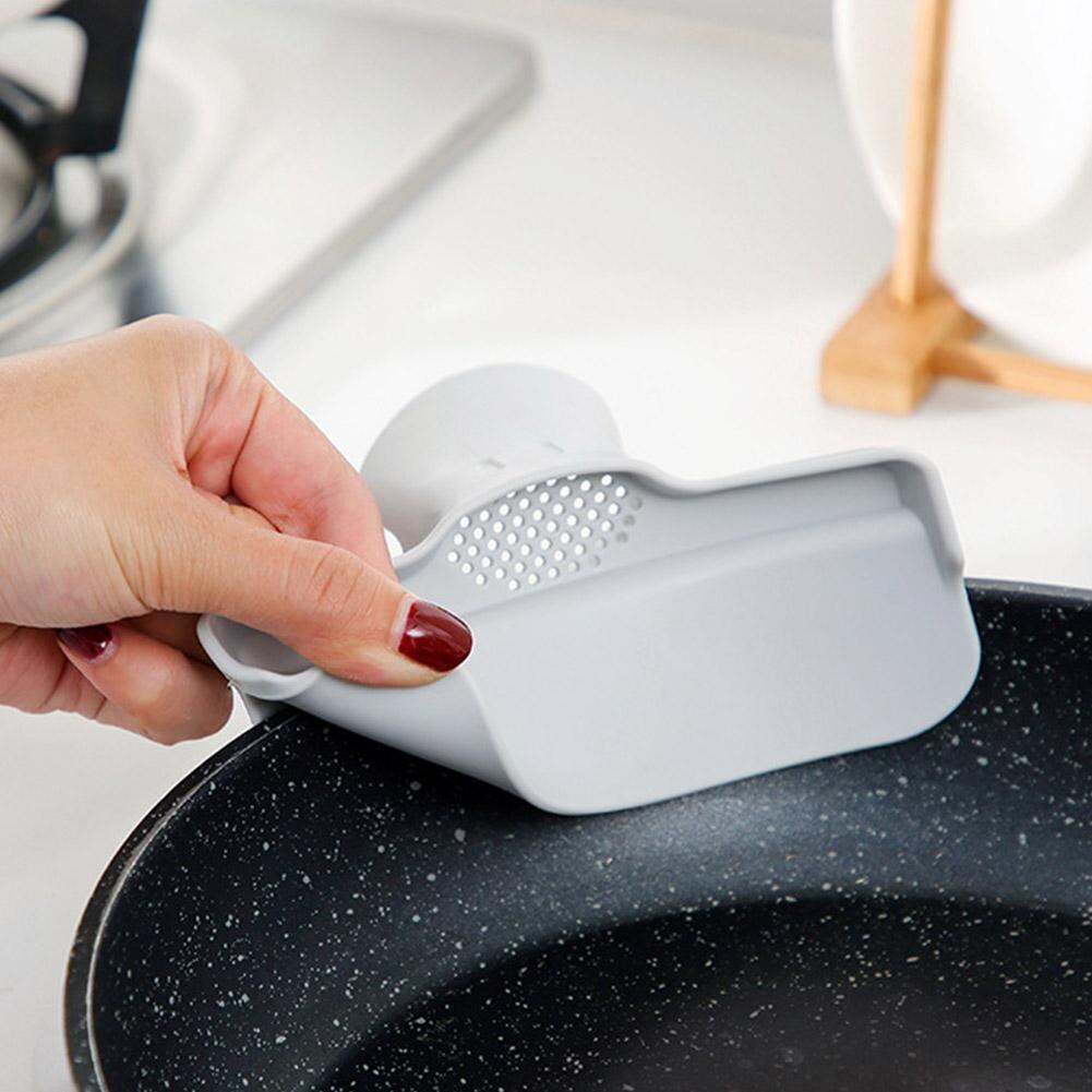 Bac de vidange Anti-déversement en Silicone, Pot Anti-fuite avec bord rond, déflecteur de liquide, entonnoir de Diversion de soupe, outil de cuisine