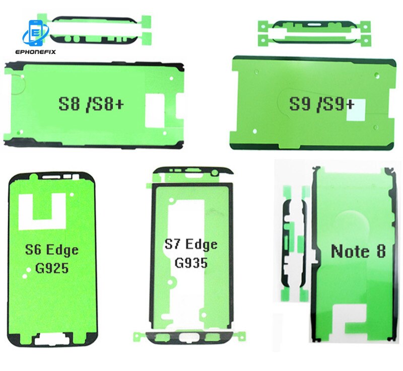 5 Stks/partij Lcd Screen Lijm Lijm Tape Voor Samsung Galaxy S9 S8 Plus Note 8 S7 Rand S6 Edge Front frame Tape Back Cover Sticker