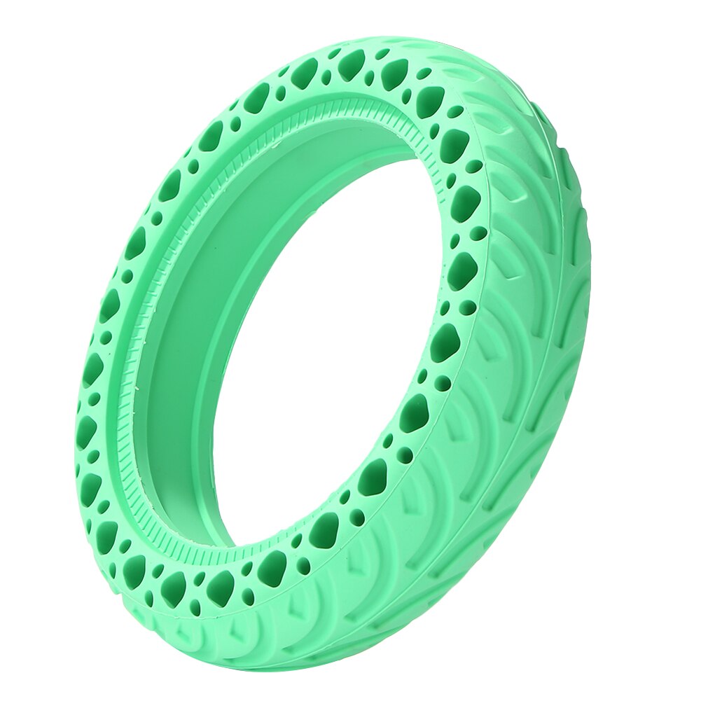 Damping Wheels Tyres Anti-slip Solid Tire Thickened Electric Honeycomb Electric Scooter Lightweight Element Decoration: Green