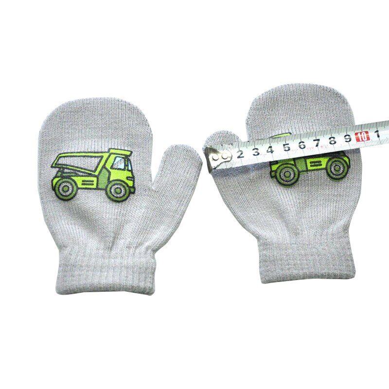 Balleenshiny Kleine Bouw Voertuig Patroon Kinderen Warme Handschoenen Kids Winter Handschoenen Wanten Kinderen Peuter Handschoenen