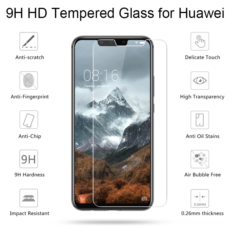 3Pcs Voll Gehärtetem Schutz Glas Für Huawei P30 P20 P40 lite P Smart Screen Protector Für Taube 20 30 lite P20 Pro Glas