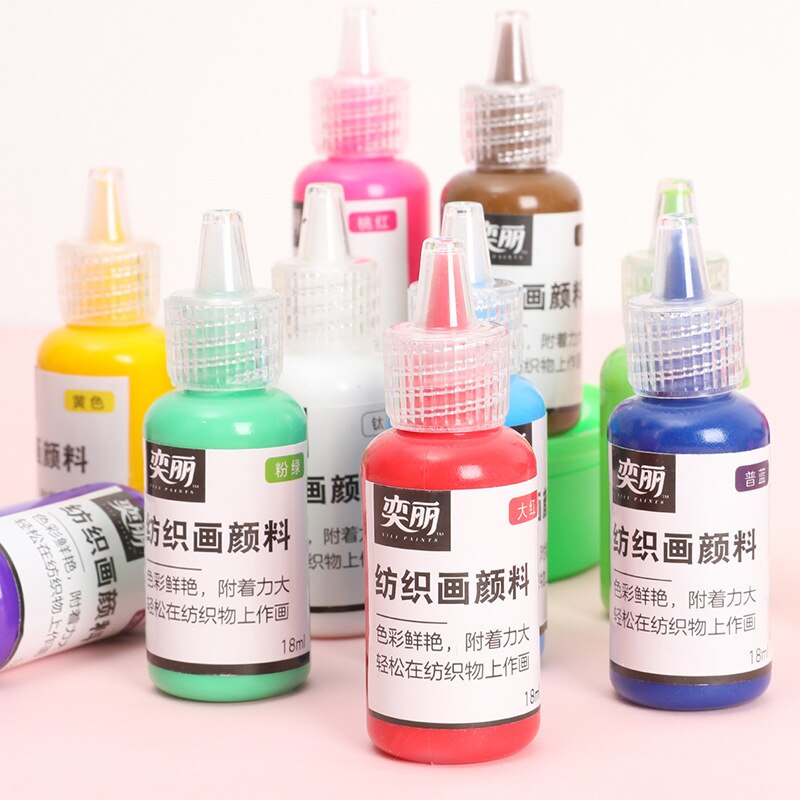 canvas paint hand-painted diy textile fiber pigment paint pigment paint set 12 color