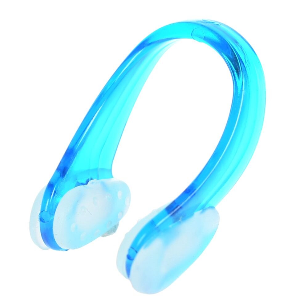 1Pcs Mannen Vrouwen Schoonheid Neus Clip Clipper Clear Blue Pvc Siliconen Zwemmen Zwemmen Neus Clip Beginner Leerling Nose Shaper: blue