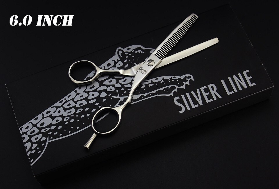 JAGUAR haar schere professionelle 4.5 & 5.0 & 5.5 & 6.0 & 6,5 zoll set schneiden Verdünnung friseur barber salons hört: 6.0 INCH THINNING 04