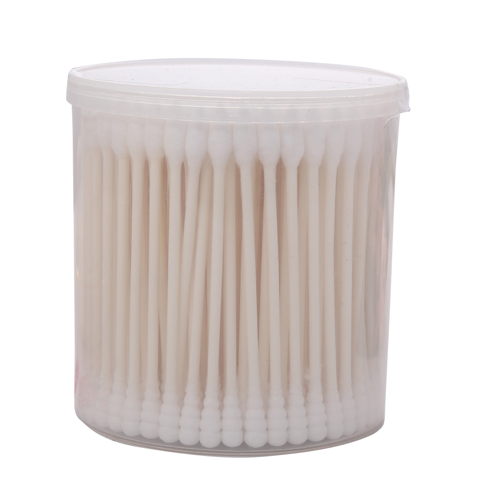 200Pcs Sharp Round Spiral Head Cotton Swabs 12 Colors women Makeup Cotton Buds Tip Nose Ears Cleaning Health Care Tools