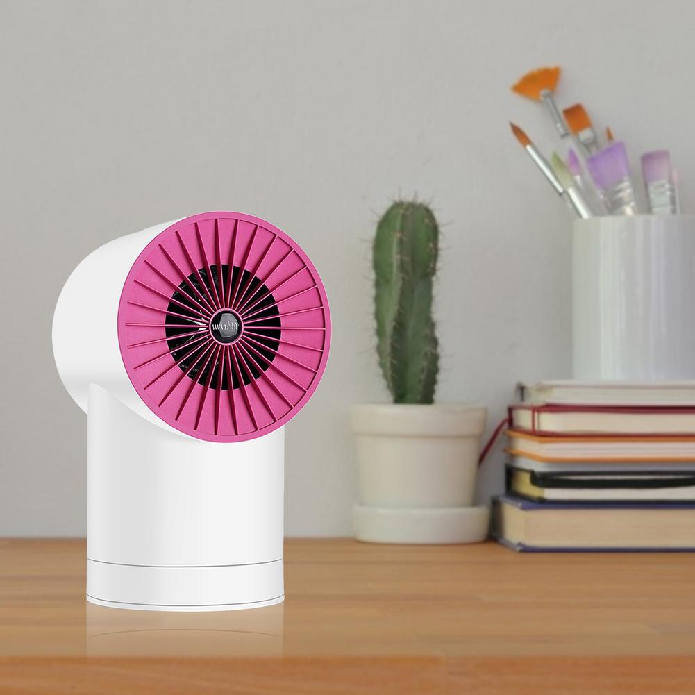 Electric Space Heater USB Powered Fan Heater for Indoor Heating Camping Any Place Adjustable Thermostat