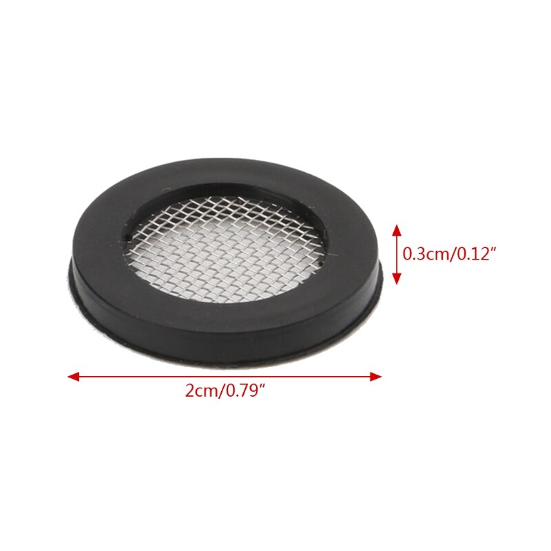 10 Stück Dichtung O-Ring Schlauchdichtung Flache Gummidichtung Mit Filter Gummidichtung 40/60 Mesh Dichtungen, O-Ringe for Schlauch, Rohr Und Wasserhahn(1