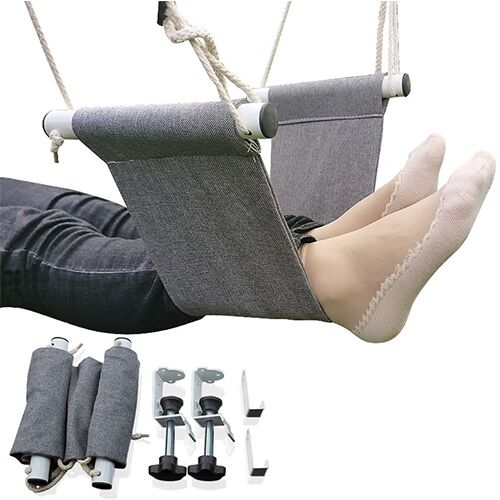 Onder-Bureau Voet Hangmat Kantoor Verstelbare Home Office Studie Voetsteun Bureau Swing Reizen Voet Hangmat Camping Apparatuur: 01