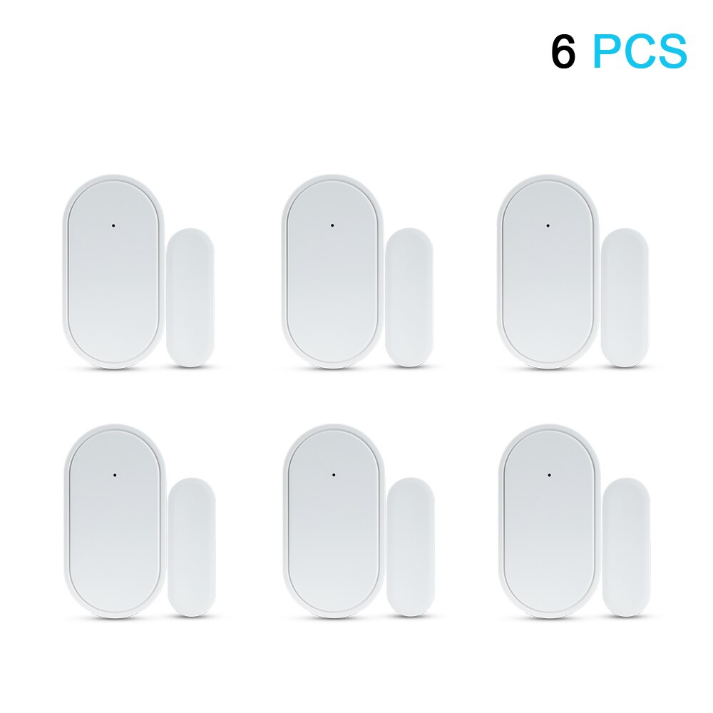 Awaywar Door Window Sensor Wireless 433MHz Magnetic Switch Contact Detector Signaling for Intruder home Security Alarm System: 6 PCS