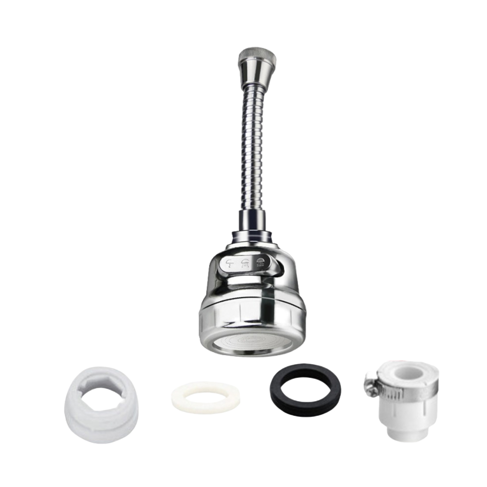 Oauee 360 graus giratória torneira da cozinha arejador ajustável modo duplo pulverizador filtro difusor de poupança água bico torneira conector: Vermelho