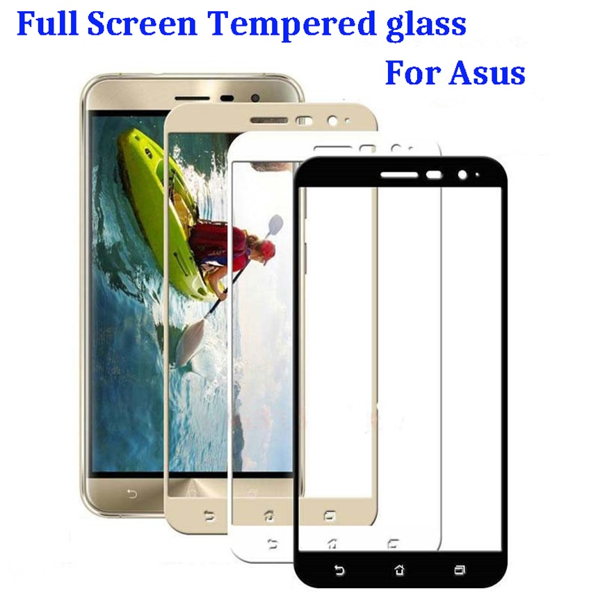 Copertura Completa di Vetro Temperato per Asus Live L1 ZA550KL Zenfone 3 Max ZC520TL ZE520KL 3 S ZC521TL ZE552KL ZE553KL ZC553KL ZB501KL Pellicola