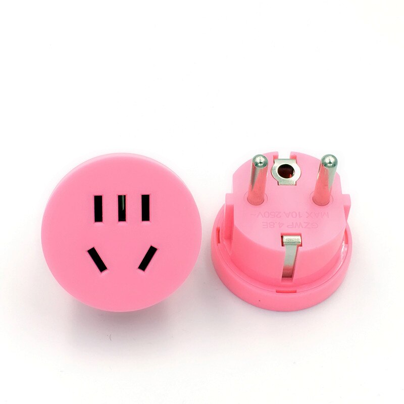 1pc AU US To EU China Plug Adapter Australian AU To Euro KR Power Adapter Travel Plug Converter Round AC Wall Charger Socket