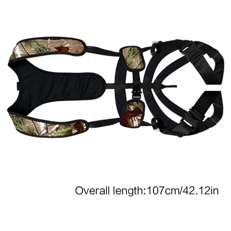 Bowhunter Treestand Safety Harness Climbing High Working Camping Adventure Polyester Camouflage Safety Belt