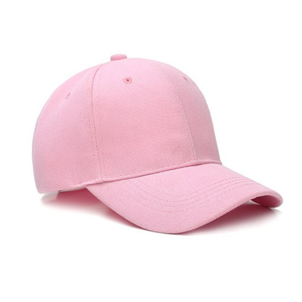 Sun orange Baseball Cap Plain Curved Sun Visor Hat Solid Color peaked caps Adjustable Dad caps Unisex Outdoor cap 2022: Pink