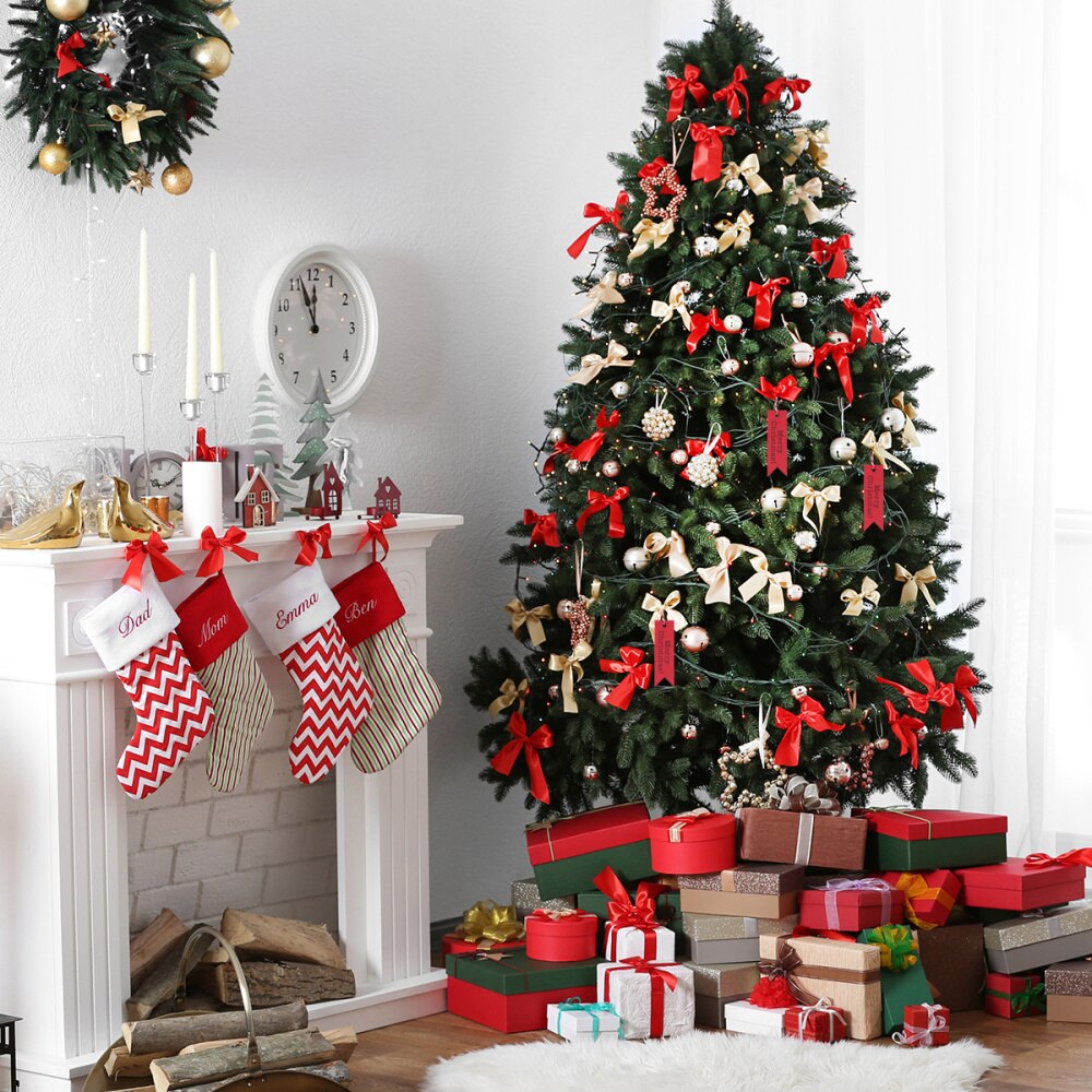 100Pcs Christmas Fish Tail Tag Kraft Paper Wish Card with 20M Hemp Rope