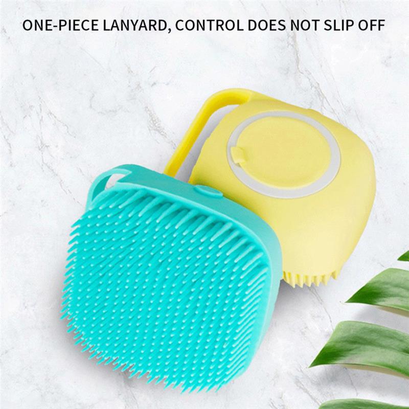 Baby-Silikon-Massagebürste – Weiche Sinnesbürste Für Babys Bad, Farbe Blau