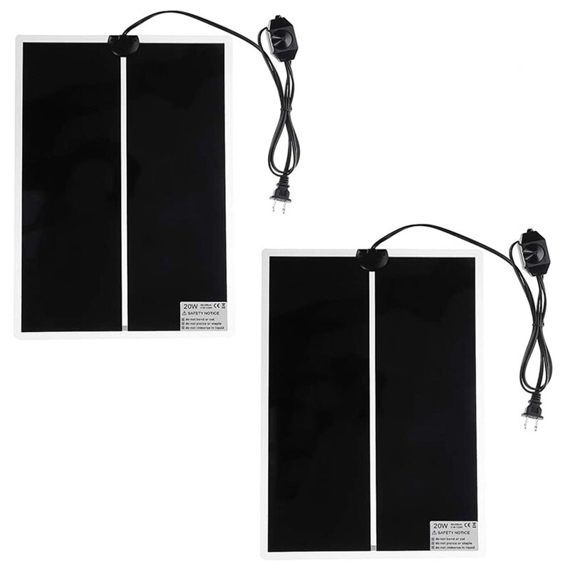 2 paczki 20W gadów poduszka elektryczna podgrzewacz zbiornika wody, poduszka elektryczna robić zbiornika wody gadów Gl podgrzewacz wtyczka amerykańska: Default Title