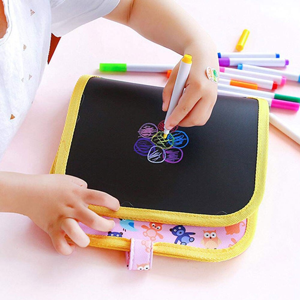 Portable Child Doodle Boards Repeatable Wiping Child Drawing Book Writing Board Scribble Boards Double Sided Toys Drawing