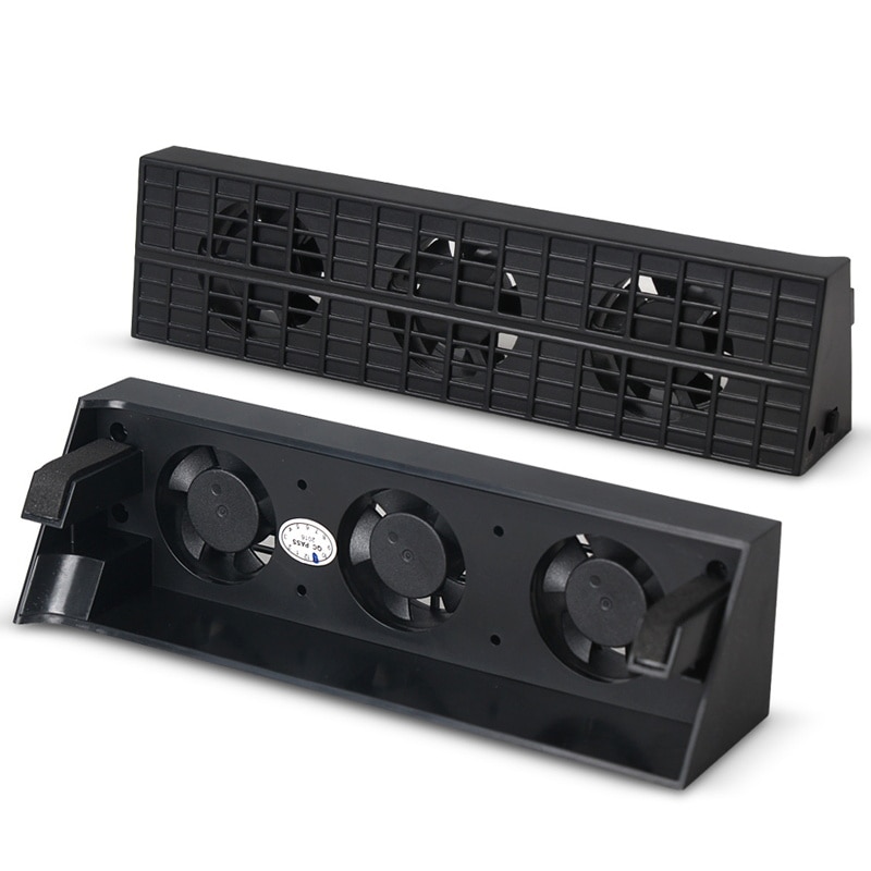Lodret stativ til  ps4 slim pro køleventilator super turbo temperaturkontrol med usb til sony  ps4 konsol playstation 4