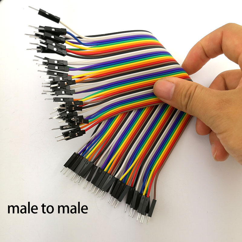 10Cm/20Cm/30Cm Jumper Wire Man Op Man, Vrouw Tot Vrouw Pin, man-vrouw 40PIN Jumper Broodplank Kabel Voor Diy Kit: male to male / 10cm